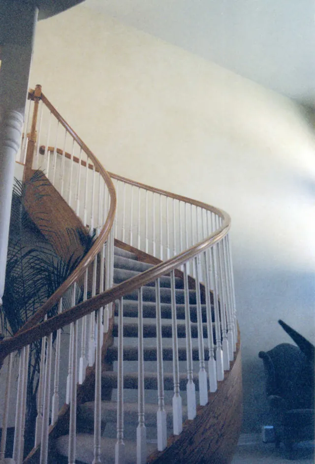 Curved staircase — after