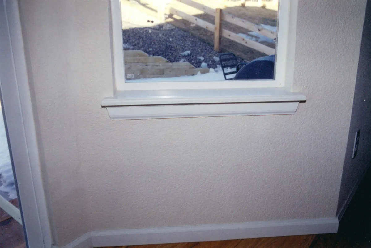 Living room wall — before