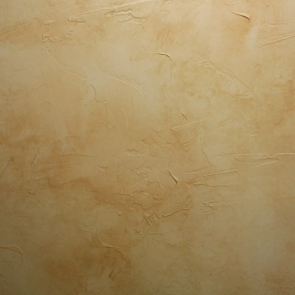 Soft French patina over a skip-trowel texture
