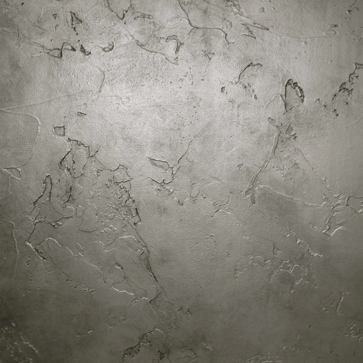 Pewter glaze over a skip-trowel texture