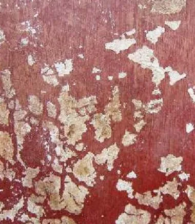 Cracked plaster